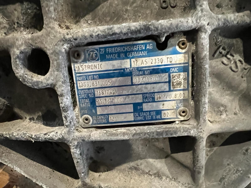 ZF 12AS2330TD - Vaihdelaatikko: kuva ZF 12AS2330TD - Vaihdelaatikko ZF 12AS2330TD - Vaihdelaatikko: kuva ZF 12AS2330TD - Vaihdelaatikko