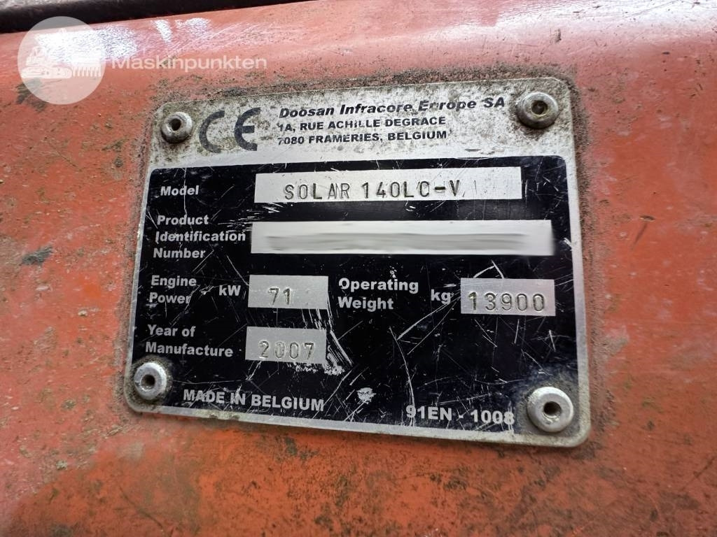 Telakaivukone Doosan Solar 140 LC V: kuva Telakaivukone Doosan Solar 140 LC V
