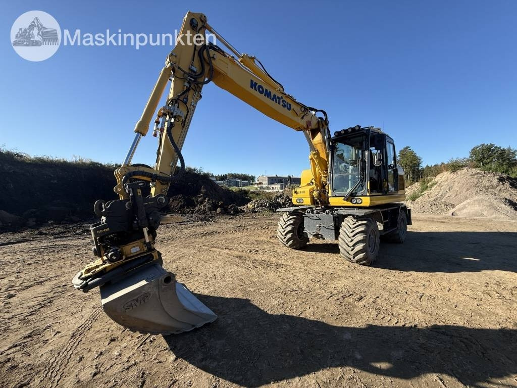 Komatsu PW 160 - Pyöräalustainen kaivinkone: kuva Komatsu PW 160 - Pyöräalustainen kaivinkone Komatsu PW 160 - Pyöräalustainen kaivinkone: kuva Komatsu PW 160 - Pyöräalustainen kaivinkone