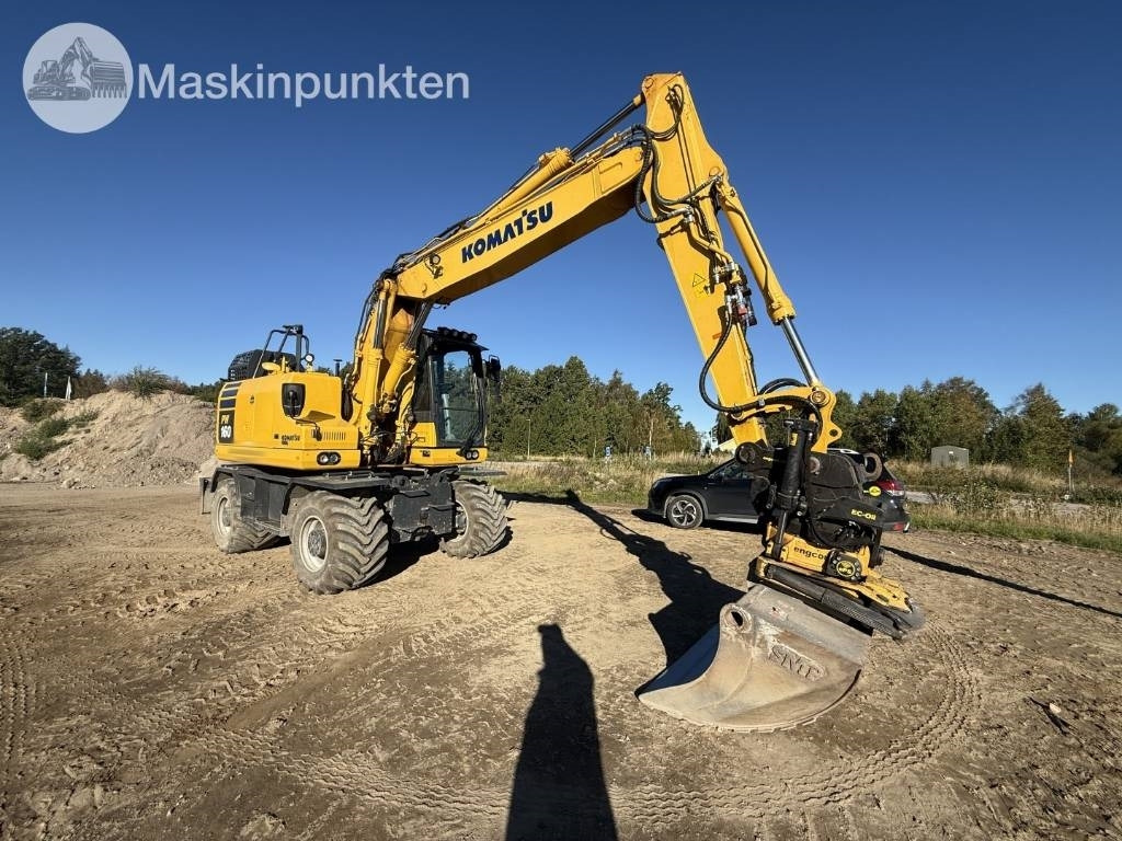 Komatsu PW 160 - Pyöräalustainen kaivinkone: kuva Komatsu PW 160 - Pyöräalustainen kaivinkone Komatsu PW 160 - Pyöräalustainen kaivinkone: kuva Komatsu PW 160 - Pyöräalustainen kaivinkone
