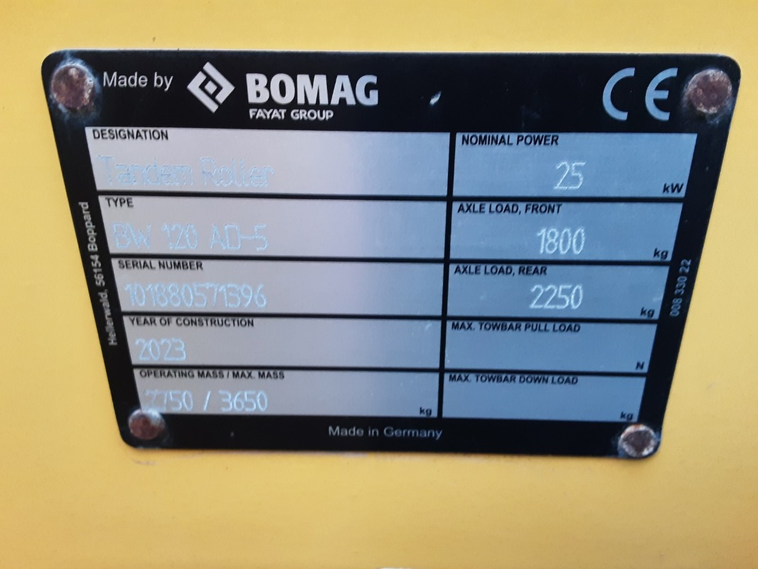 BOMAG DE BW 120 AD-5 Stage V/Tier 4f - Jyrä: kuva BOMAG DE BW 120 AD-5 Stage V/Tier 4f - Jyrä BOMAG DE BW 120 AD-5 Stage V/Tier 4f - Jyrä: kuva BOMAG DE BW 120 AD-5 Stage V/Tier 4f - Jyrä