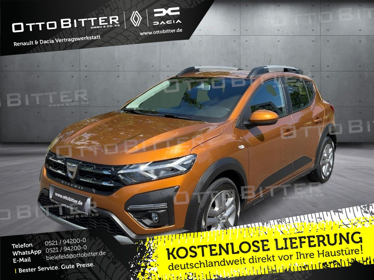 Dacia Sandero Stepway Comfort TCe100 ECO-G ANHÄNGERK - Sedan: kuva Dacia Sandero Stepway Comfort TCe100 ECO-G ANHÄNGERK - Sedan Dacia Sandero Stepway Comfort TCe100 ECO-G ANHÄNGERK - Sedan: kuva Dacia Sandero Stepway Comfort TCe100 ECO-G ANHÄNGERK - Sedan