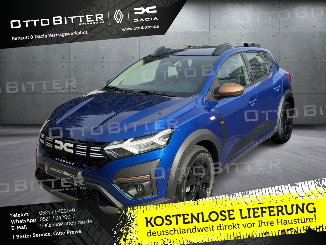Dacia Sandero Stepway Extreme TCe110 CITY-PAKET/NAVI - Sedan: kuva Dacia Sandero Stepway Extreme TCe110 CITY-PAKET/NAVI - Sedan Dacia Sandero Stepway Extreme TCe110 CITY-PAKET/NAVI - Sedan: kuva Dacia Sandero Stepway Extreme TCe110 CITY-PAKET/NAVI - Sedan