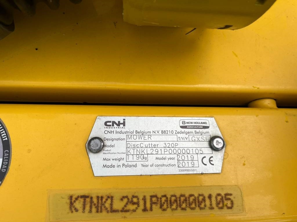 New Holland DISCOCUTTER 320 P - Niittokone: kuva New Holland DISCOCUTTER 320 P - Niittokone New Holland DISCOCUTTER 320 P - Niittokone: kuva New Holland DISCOCUTTER 320 P - Niittokone