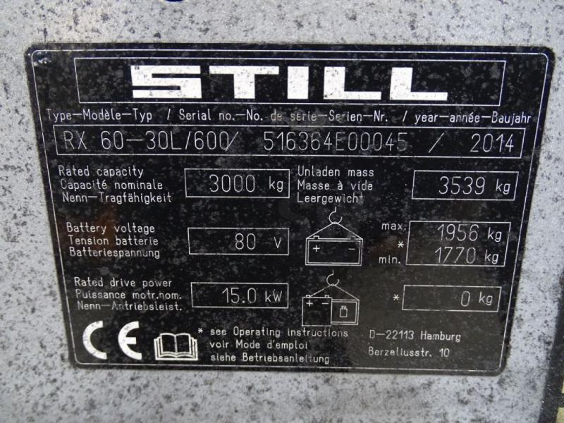 Still RX 60 - Sähkötrukki: kuva Still RX 60 - Sähkötrukki Still RX 60 - Sähkötrukki: kuva Still RX 60 - Sähkötrukki