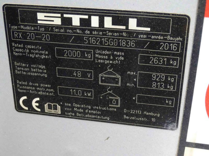 Still RX20 - Sähkötrukki: kuva Still RX20 - Sähkötrukki Still RX20 - Sähkötrukki: kuva Still RX20 - Sähkötrukki