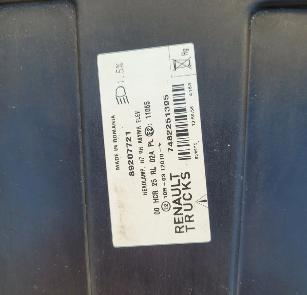 LAMPA RENAULT RANGE T GAMA RH 7482251395 ORYGINAŁ - Valo/ Valaistus - Kuorma-auto: kuva LAMPA RENAULT RANGE T GAMA RH 7482251395 ORYGINAŁ - Valo/ Valaistus - Kuorma-auto LAMPA RENAULT RANGE T GAMA RH 7482251395 ORYGINAŁ - Valo/ Valaistus - Kuorma-auto: kuva LAMPA RENAULT RANGE T GAMA RH 7482251395 ORYGINAŁ - Valo/ Valaistus - Kuorma-auto