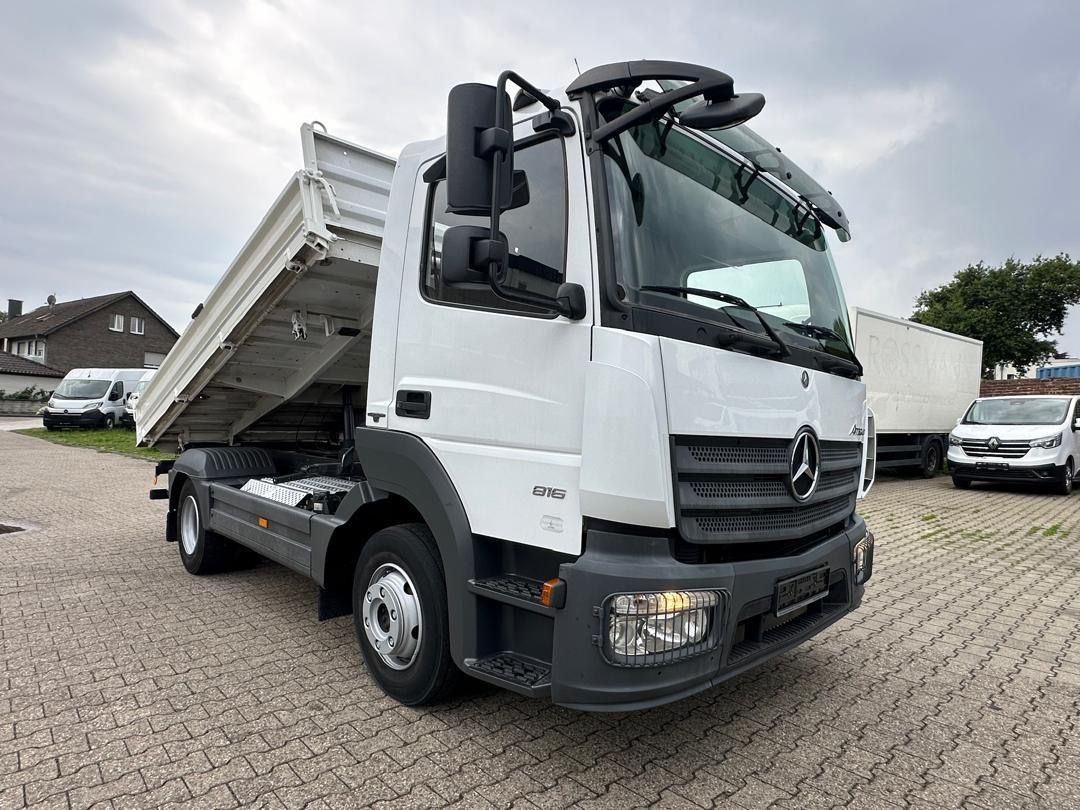 Kippiauto kuorma-auto, Nosturiauto Mercedes-Benz Atego 818 4x2 Meiller Dreiseitenkipperer: kuva Kippiauto kuorma-auto, Nosturiauto Mercedes-Benz Atego 818 4x2 Meiller Dreiseitenkipperer