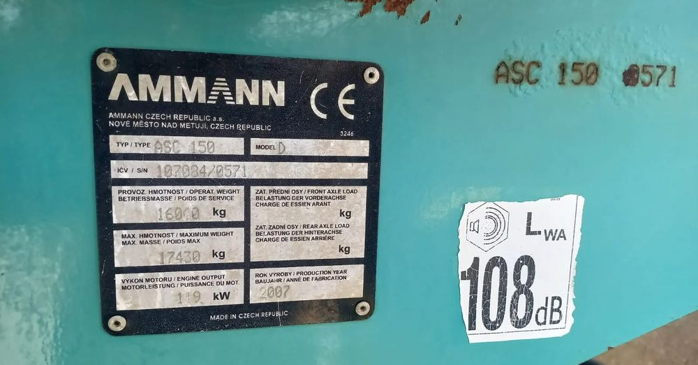Ammann ASC 150 walec stal guma - Jyrä: kuva Ammann ASC 150 walec stal guma - Jyrä Ammann ASC 150 walec stal guma - Jyrä: kuva Ammann ASC 150 walec stal guma - Jyrä