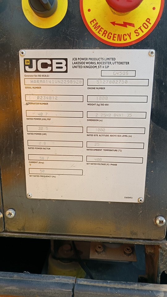 JCB G45QS - Sähkögeneraattori: kuva JCB G45QS - Sähkögeneraattori JCB G45QS - Sähkögeneraattori: kuva JCB G45QS - Sähkögeneraattori