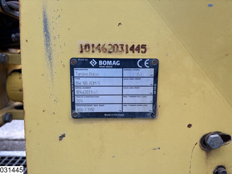 Bomag BW 100ADM-5 15,1KW, 1613h - Jyrä: kuva Bomag BW 100ADM-5 15,1KW, 1613h - Jyrä Bomag BW 100ADM-5 15,1KW, 1613h - Jyrä: kuva Bomag BW 100ADM-5 15,1KW, 1613h - Jyrä