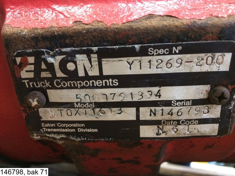 EATON RTOX11613 , Manual - Vaihdelaatikko: kuva EATON RTOX11613 , Manual - Vaihdelaatikko EATON RTOX11613 , Manual - Vaihdelaatikko: kuva EATON RTOX11613 , Manual - Vaihdelaatikko