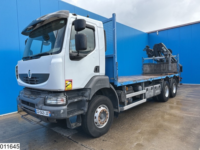 Lava-kuorma-auto, Nosturiauto Renault Kerax 380 Dxi 6x4, EURO 5, Hiab, Remote, Steel Suspension: kuva Lava-kuorma-auto, Nosturiauto Renault Kerax 380 Dxi 6x4, EURO 5, Hiab, Remote, Steel Suspension