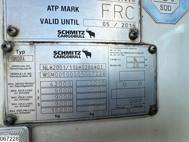 Schmitz Cargobull Koel vries Carrier Vector 1850, Dhollandia - Refrigeraattori puoliperävaunu: kuva Schmitz Cargobull Koel vries Carrier Vector 1850, Dhollandia - Refrigeraattori puoliperävaunu Schmitz Cargobull Koel vries Carrier Vector 1850, Dhollandia - Refrigeraattori puoliperävaunu: kuva Schmitz Cargobull Koel vries Carrier Vector 1850, Dhollandia - Refrigeraattori puoliperävaunu