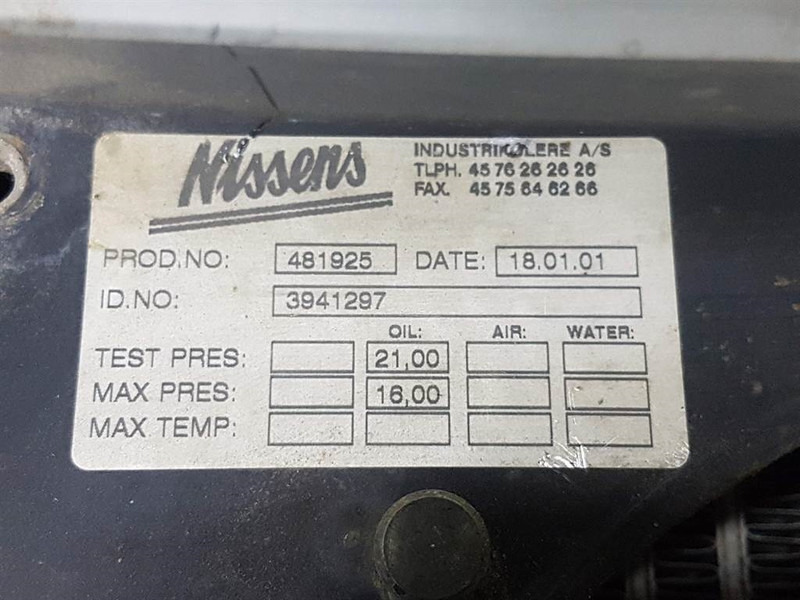 Atlas AR65 - Nissens 3941297-Oil cooler/Ölkühler/Oliekoe - Hydrauliikka - Rakennuskoneet: kuva Atlas AR65 - Nissens 3941297-Oil cooler/Ölkühler/Oliekoe - Hydrauliikka - Rakennuskoneet Atlas AR65 - Nissens 3941297-Oil cooler/Ölkühler/Oliekoe - Hydrauliikka - Rakennuskoneet: kuva Atlas AR65 - Nissens 3941297-Oil cooler/Ölkühler/Oliekoe - Hydrauliikka - Rakennuskoneet