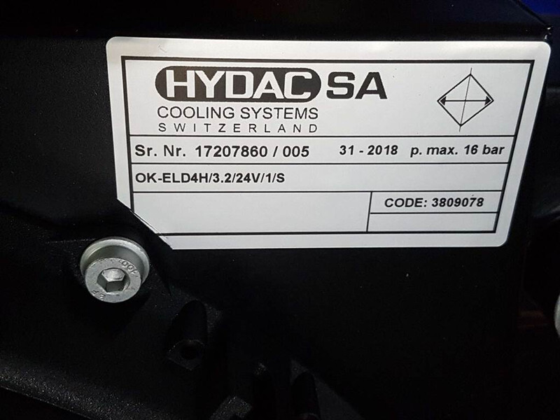 Hydac OK-ELD4H/3.2/24V/1/S-3809078-Oil cooler/Ölkü - Hydrauliikka - Rakennuskoneet: kuva Hydac OK-ELD4H/3.2/24V/1/S-3809078-Oil cooler/Ölkü - Hydrauliikka - Rakennuskoneet Hydac OK-ELD4H/3.2/24V/1/S-3809078-Oil cooler/Ölkü - Hydrauliikka - Rakennuskoneet: kuva Hydac OK-ELD4H/3.2/24V/1/S-3809078-Oil cooler/Ölkü - Hydrauliikka - Rakennuskoneet