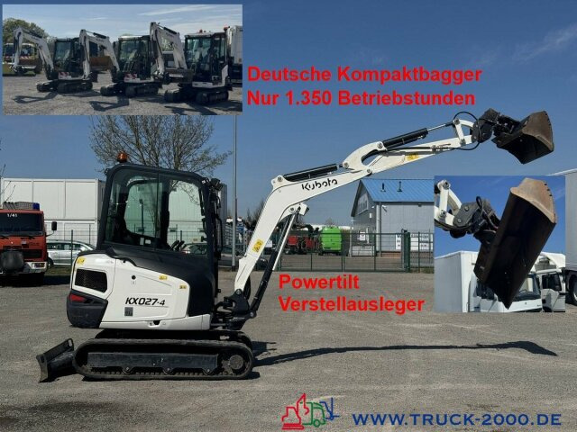 Kubota Kubota KX027-4 GL Verstellausleger + Powertilt - Minikuormaaja: kuva Kubota Kubota KX027-4 GL Verstellausleger + Powertilt - Minikuormaaja Kubota Kubota KX027-4 GL Verstellausleger + Powertilt - Minikuormaaja: kuva Kubota Kubota KX027-4 GL Verstellausleger + Powertilt - Minikuormaaja