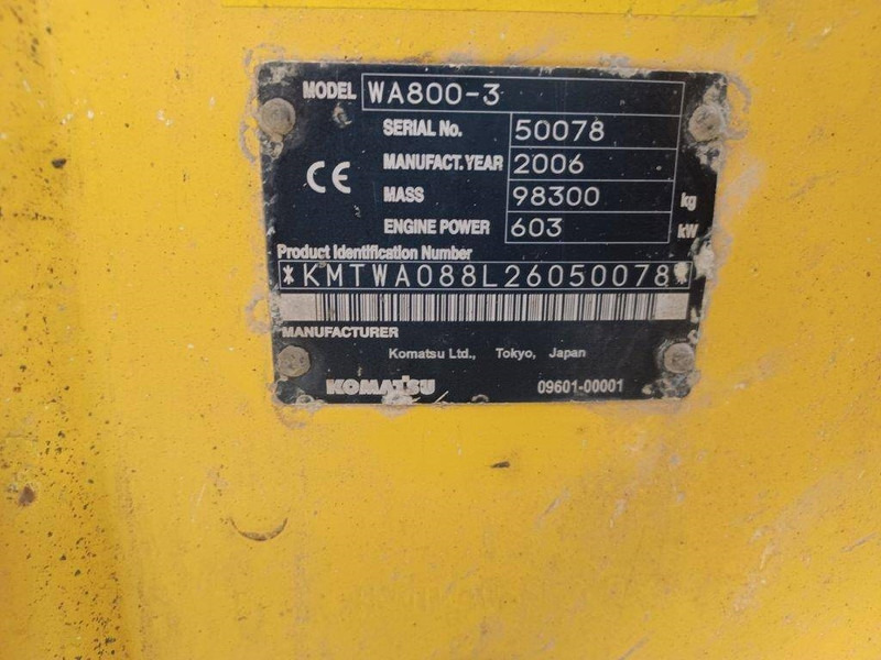 Komatsu WA800-3 - Pyöräkuormaaja: kuva Komatsu WA800-3 - Pyöräkuormaaja Komatsu WA800-3 - Pyöräkuormaaja: kuva Komatsu WA800-3 - Pyöräkuormaaja