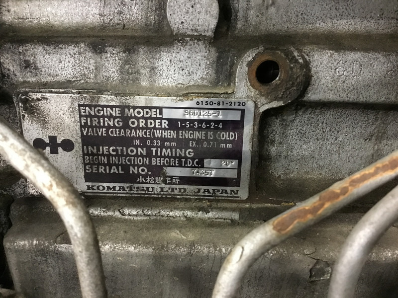Moottori Komatsu S6D125-1 USED: kuva Moottori Komatsu S6D125-1 USED
