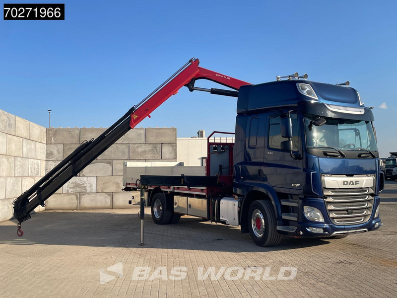 Lava-kuorma-auto, Nosturiauto DAF CF 530 4X2 HMF 1820-RC Kran Crane Retarder Space cab Euro 6: kuva Lava-kuorma-auto, Nosturiauto DAF CF 530 4X2 HMF 1820-RC Kran Crane Retarder Space cab Euro 6