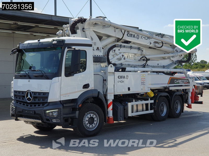Mercedes-Benz Arocs 3343 6X4 CIFA K40H Carbotech Pump 5 arm Big-Axle Navi Euro 6 - Betonipumppuauto: kuva Mercedes-Benz Arocs 3343 6X4 CIFA K40H Carbotech Pump 5 arm Big-Axle Navi Euro 6 - Betonipumppuauto Mercedes-Benz Arocs 3343 6X4 CIFA K40H Carbotech Pump 5 arm Big-Axle Navi Euro 6 - Betonipumppuauto: kuva Mercedes-Benz Arocs 3343 6X4 CIFA K40H Carbotech Pump 5 arm Big-Axle Navi Euro 6 - Betonipumppuauto