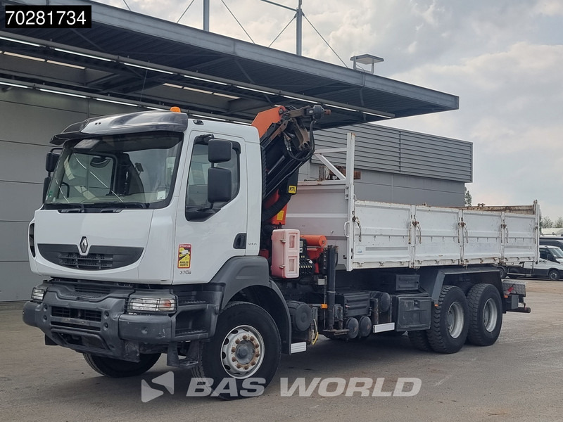 Kippiauto kuorma-auto, Nosturiauto Renault Kerax 370 6X4 Palfinger PK16502 Kran Crane Big-Axle Steel suspension Euro 4: kuva Kippiauto kuorma-auto, Nosturiauto Renault Kerax 370 6X4 Palfinger PK16502 Kran Crane Big-Axle Steel suspension Euro 4