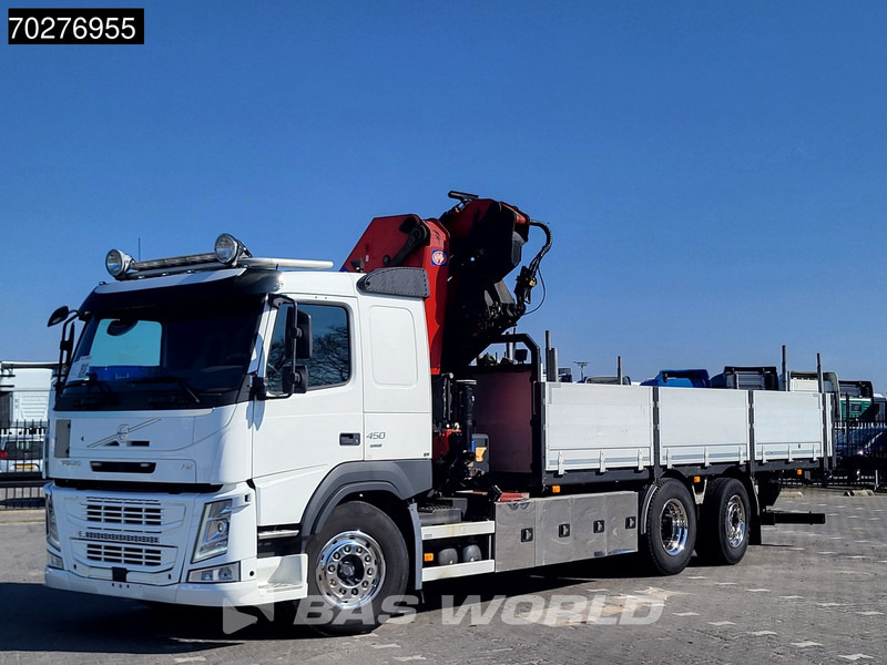 Lava-kuorma-auto, Nosturiauto Volvo FM 450 6X2 HMF 3220 Crane Kran Lift-Lenkachse VEB+ Euro 6: kuva Lava-kuorma-auto, Nosturiauto Volvo FM 450 6X2 HMF 3220 Crane Kran Lift-Lenkachse VEB+ Euro 6