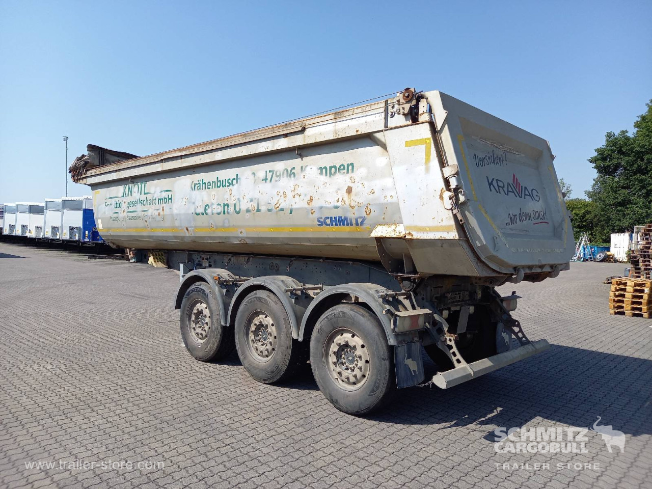 SCHMITZ Auflieger Kipper Stahlrundmulde 25m³ - Kippiauto puoliperävaunu: kuva SCHMITZ Auflieger Kipper Stahlrundmulde 25m³ - Kippiauto puoliperävaunu SCHMITZ Auflieger Kipper Stahlrundmulde 25m³ - Kippiauto puoliperävaunu: kuva SCHMITZ Auflieger Kipper Stahlrundmulde 25m³ - Kippiauto puoliperävaunu