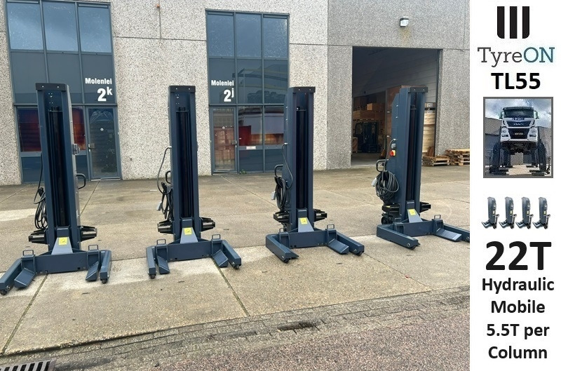TL55-4 22T mobile truck lifts - wired - 400V - performance 3,0 kW per column - large display - liftig time <= 75 s - Korjaamolaitteet: kuva TL55-4 22T mobile truck lifts - wired - 400V - performance 3,0 kW per column - large display - liftig time <= 75 s - Korjaamolaitteet TL55-4 22T mobile truck lifts - wired - 400V - performance 3,0 kW per column - large display - liftig time <= 75 s - Korjaamolaitteet: kuva TL55-4 22T mobile truck lifts - wired - 400V - performance 3,0 kW per column - large display - liftig time <= 75 s - Korjaamolaitteet