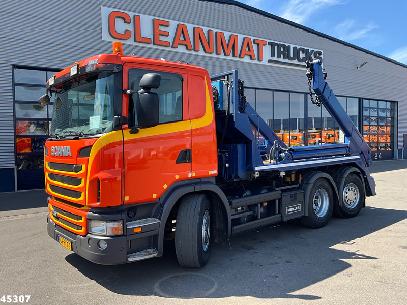 Scania G 440 6x2 Meiller 16 Tons portaalarmsysteem - Nostovarsi-vaihtolavakuorma kuorma-auto: kuva Scania G 440 6x2 Meiller 16 Tons portaalarmsysteem - Nostovarsi-vaihtolavakuorma kuorma-auto Scania G 440 6x2 Meiller 16 Tons portaalarmsysteem - Nostovarsi-vaihtolavakuorma kuorma-auto: kuva Scania G 440 6x2 Meiller 16 Tons portaalarmsysteem - Nostovarsi-vaihtolavakuorma kuorma-auto