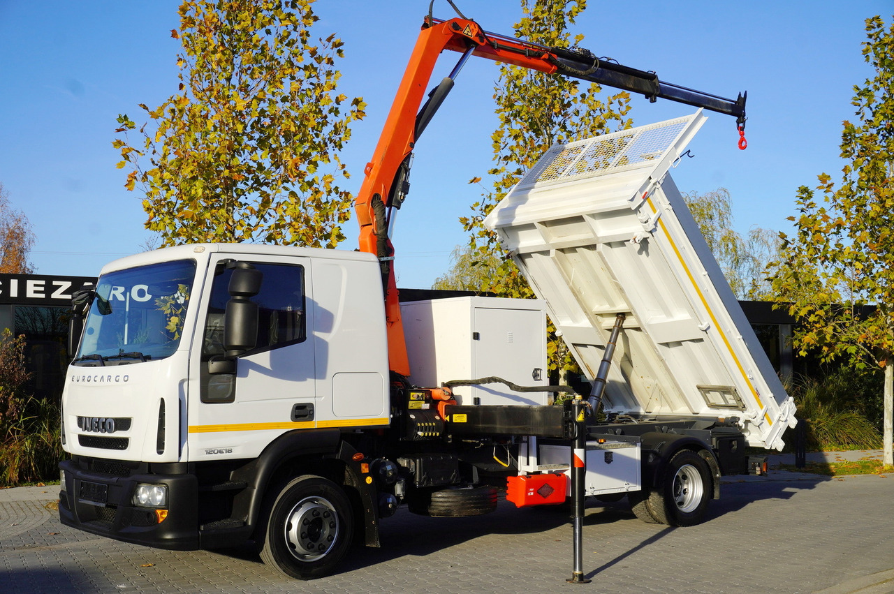 IVECO Eurocargo 120E18 Crane Palfinger / 3-way tipper / sleeper cab - Nosturiauto: kuva IVECO Eurocargo 120E18 Crane Palfinger / 3-way tipper / sleeper cab - Nosturiauto IVECO Eurocargo 120E18 Crane Palfinger / 3-way tipper / sleeper cab - Nosturiauto: kuva IVECO Eurocargo 120E18 Crane Palfinger / 3-way tipper / sleeper cab - Nosturiauto