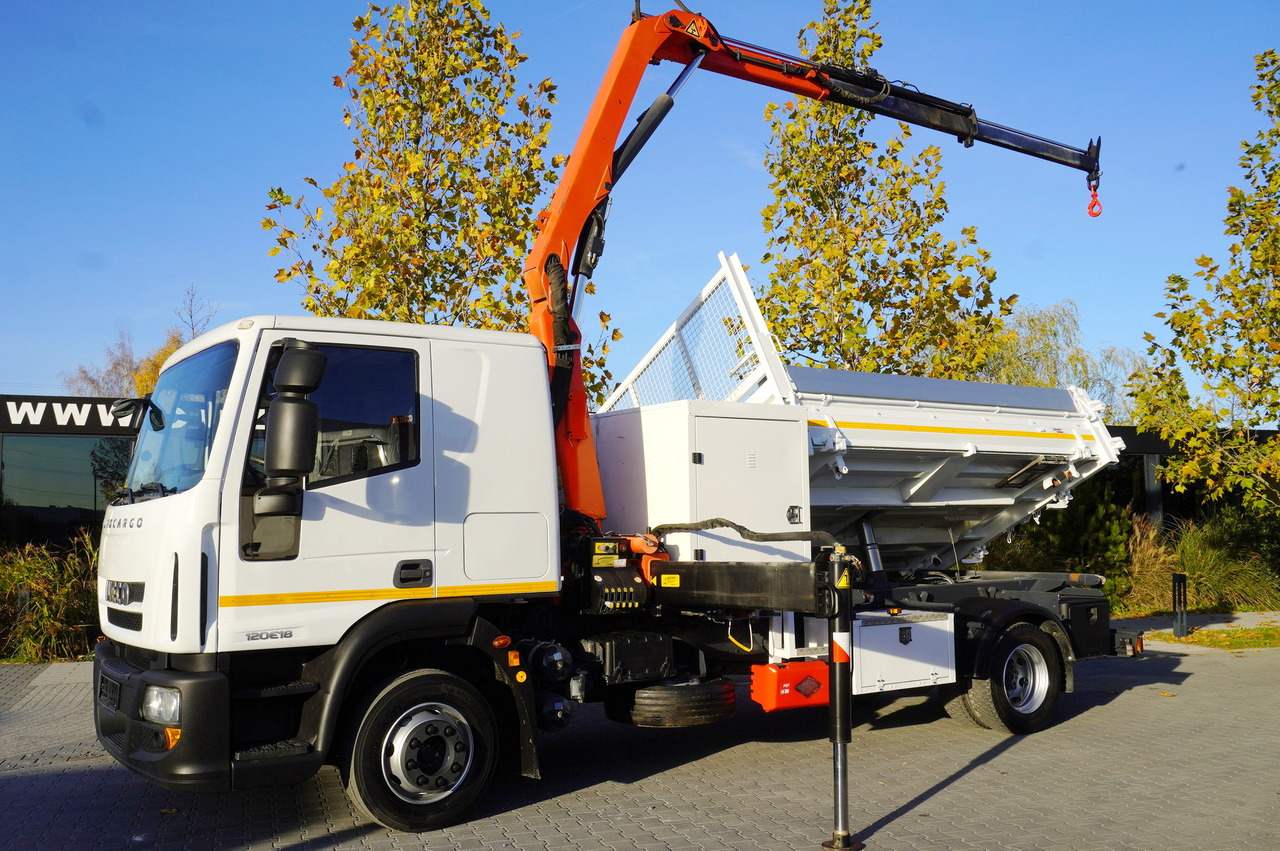 IVECO Eurocargo 120E18 Crane Palfinger / 3-way tipper / sleeper cab - Kippiauto kuorma-auto, Nosturiauto: kuva IVECO Eurocargo 120E18 Crane Palfinger / 3-way tipper / sleeper cab - Kippiauto kuorma-auto, Nosturiauto IVECO Eurocargo 120E18 Crane Palfinger / 3-way tipper / sleeper cab - Kippiauto kuorma-auto, Nosturiauto: kuva IVECO Eurocargo 120E18 Crane Palfinger / 3-way tipper / sleeper cab - Kippiauto kuorma-auto, Nosturiauto