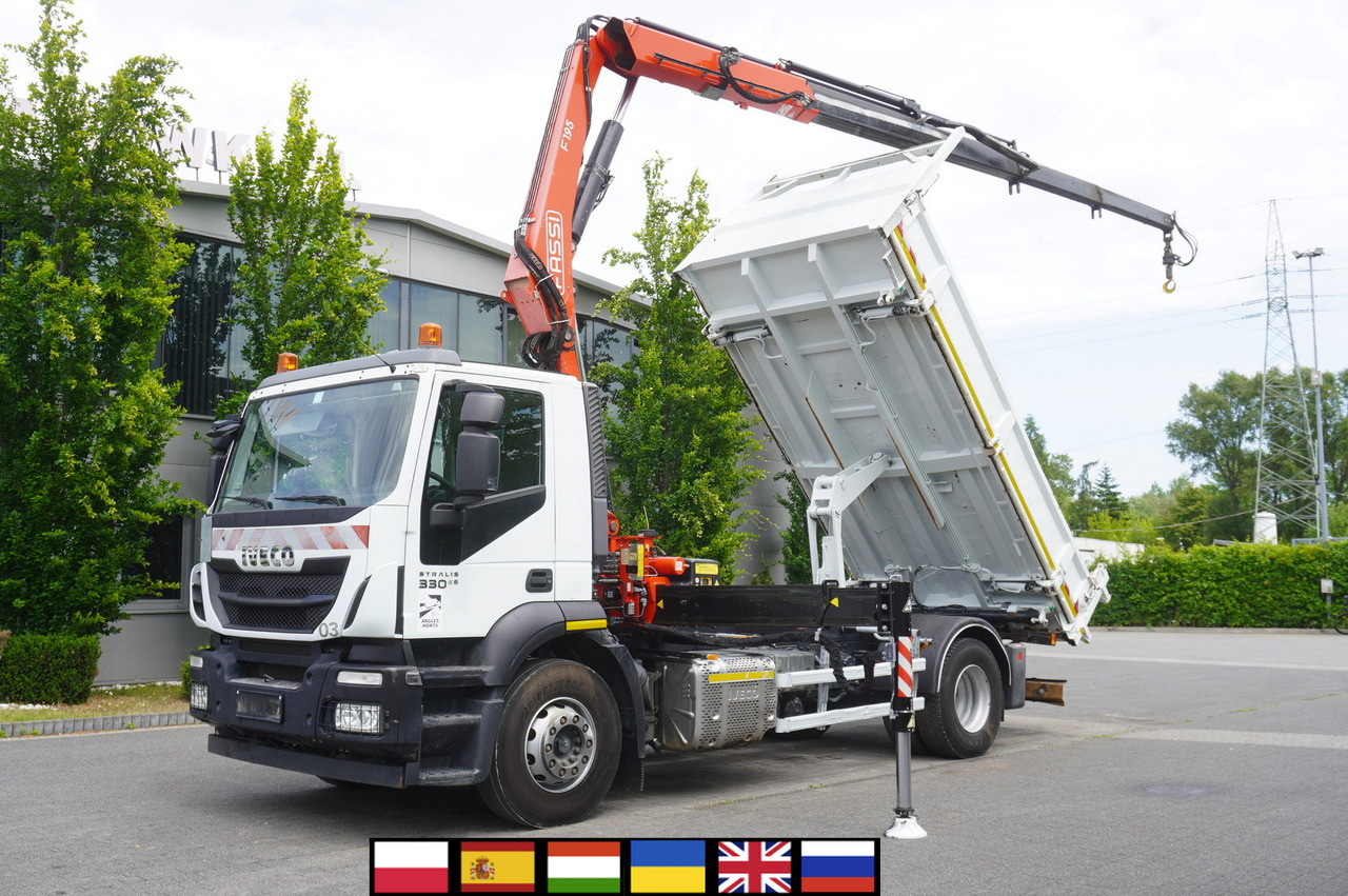 IVECO STRALIS 330 E6 / FASSI 195A 8.5 T / 3-side tipper - Nosturiauto: kuva IVECO STRALIS 330 E6 / FASSI 195A 8.5 T / 3-side tipper - Nosturiauto IVECO STRALIS 330 E6 / FASSI 195A 8.5 T / 3-side tipper - Nosturiauto: kuva IVECO STRALIS 330 E6 / FASSI 195A 8.5 T / 3-side tipper - Nosturiauto