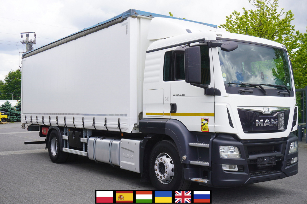 MAN TGS 18.440 / 19 EPAL curtainsider / Sleeper cab - Pressukapelli kuorma-auto: kuva MAN TGS 18.440 / 19 EPAL curtainsider / Sleeper cab - Pressukapelli kuorma-auto MAN TGS 18.440 / 19 EPAL curtainsider / Sleeper cab - Pressukapelli kuorma-auto: kuva MAN TGS 18.440 / 19 EPAL curtainsider / Sleeper cab - Pressukapelli kuorma-auto