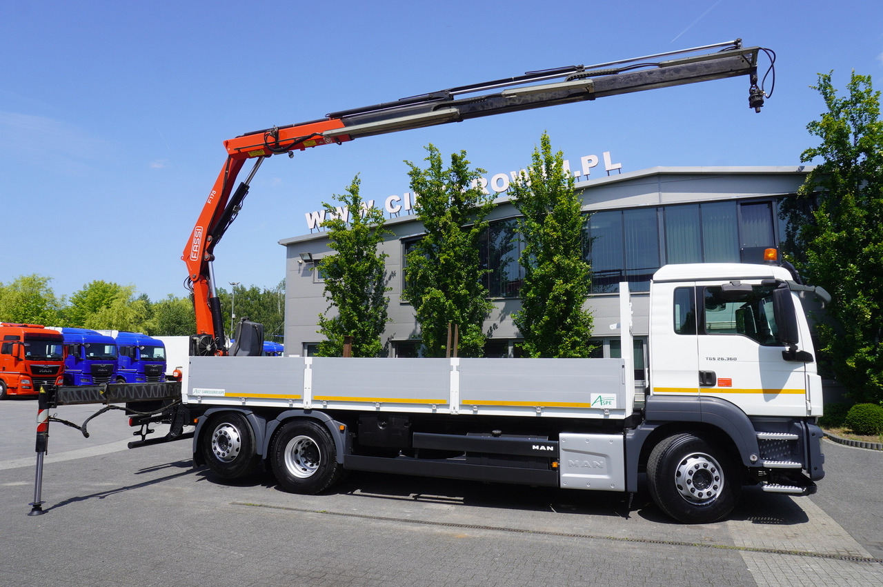 MAN TGS 26.360 Flatbed / Fassi F175 7.7 T / steered 3rd axle - Nosturiauto: kuva MAN TGS 26.360 Flatbed / Fassi F175 7.7 T / steered 3rd axle - Nosturiauto MAN TGS 26.360 Flatbed / Fassi F175 7.7 T / steered 3rd axle - Nosturiauto: kuva MAN TGS 26.360 Flatbed / Fassi F175 7.7 T / steered 3rd axle - Nosturiauto