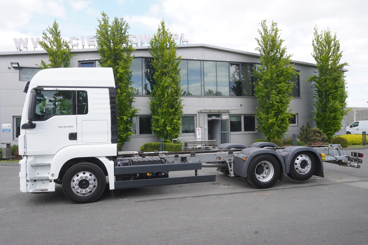 MAN TGS 26.420 / 7.5 m chassis / 14.5 t load cap. / Sleeping cab - Kuorma-auto alusta: kuva MAN TGS 26.420 / 7.5 m chassis / 14.5 t load cap. / Sleeping cab - Kuorma-auto alusta MAN TGS 26.420 / 7.5 m chassis / 14.5 t load cap. / Sleeping cab - Kuorma-auto alusta: kuva MAN TGS 26.420 / 7.5 m chassis / 14.5 t load cap. / Sleeping cab - Kuorma-auto alusta