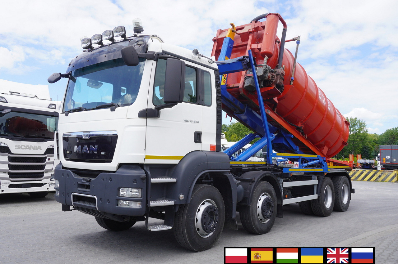 MAN TGS 35.400 8 × 4 E5 / HYVA HOOK LIFT 32.56 SE / Septic barrel 13000 L - Lietevaunu: kuva MAN TGS 35.400 8 × 4 E5 / HYVA HOOK LIFT 32.56 SE / Septic barrel 13000 L - Lietevaunu MAN TGS 35.400 8 × 4 E5 / HYVA HOOK LIFT 32.56 SE / Septic barrel 13000 L - Lietevaunu: kuva MAN TGS 35.400 8 × 4 E5 / HYVA HOOK LIFT 32.56 SE / Septic barrel 13000 L - Lietevaunu