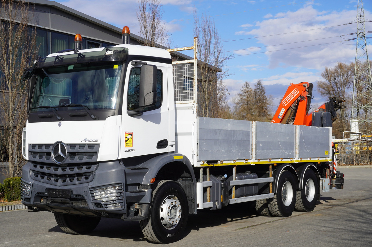 MERCEDES-BENZ AROCS 2636 Flatbed / HDS FASSI F175 7.7 T / 150,000 km - Ajoneuvonosturi: kuva MERCEDES-BENZ AROCS 2636 Flatbed / HDS FASSI F175 7.7 T / 150,000 km - Ajoneuvonosturi MERCEDES-BENZ AROCS 2636 Flatbed / HDS FASSI F175 7.7 T / 150,000 km - Ajoneuvonosturi: kuva MERCEDES-BENZ AROCS 2636 Flatbed / HDS FASSI F175 7.7 T / 150,000 km - Ajoneuvonosturi