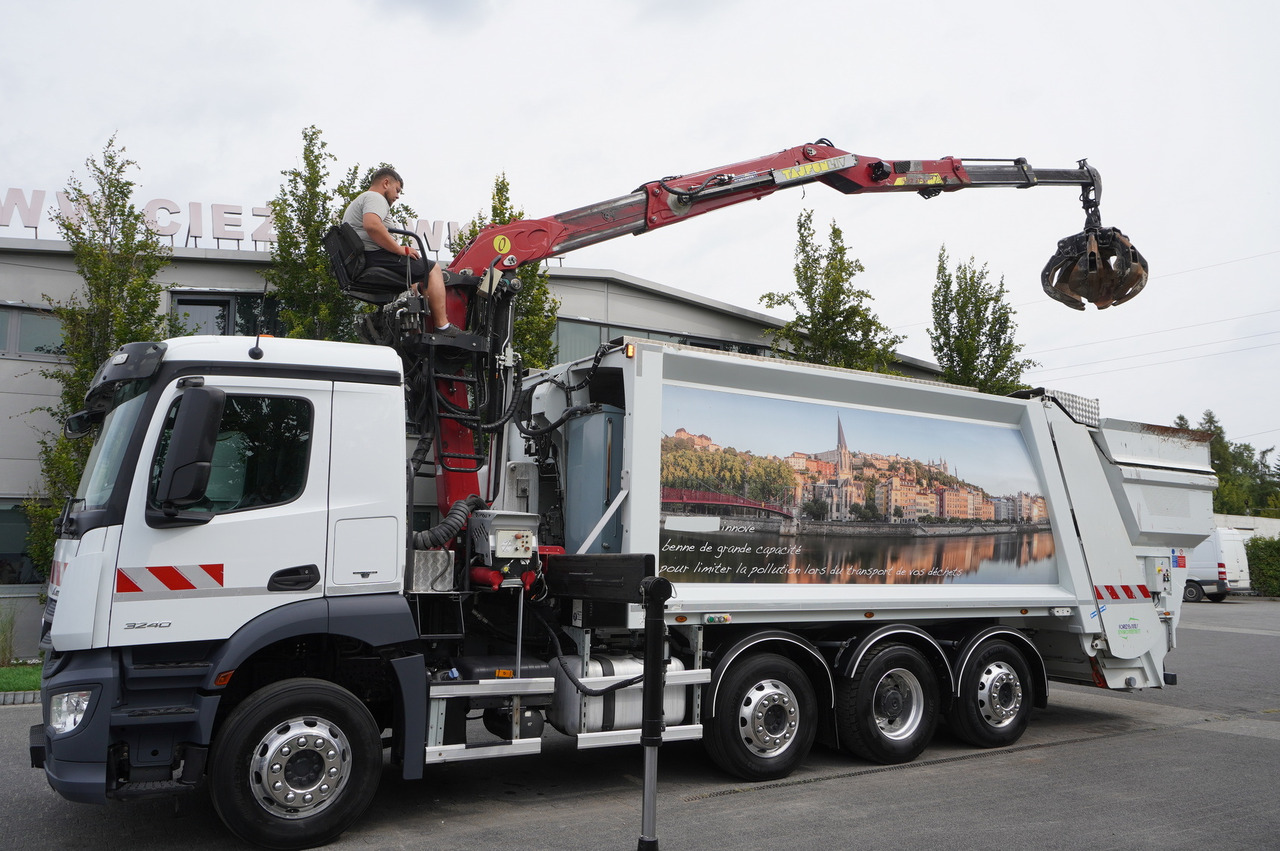 MERCEDES-BENZ Antos 3240 8x2 / Tajfun 5T crane / Farid Industries garbage truck/ 3 steered axles - Puhtaanpitoauto: kuva MERCEDES-BENZ Antos 3240 8x2 / Tajfun 5T crane / Farid Industries garbage truck/ 3 steered axles - Puhtaanpitoauto MERCEDES-BENZ Antos 3240 8x2 / Tajfun 5T crane / Farid Industries garbage truck/ 3 steered axles - Puhtaanpitoauto: kuva MERCEDES-BENZ Antos 3240 8x2 / Tajfun 5T crane / Farid Industries garbage truck/ 3 steered axles - Puhtaanpitoauto