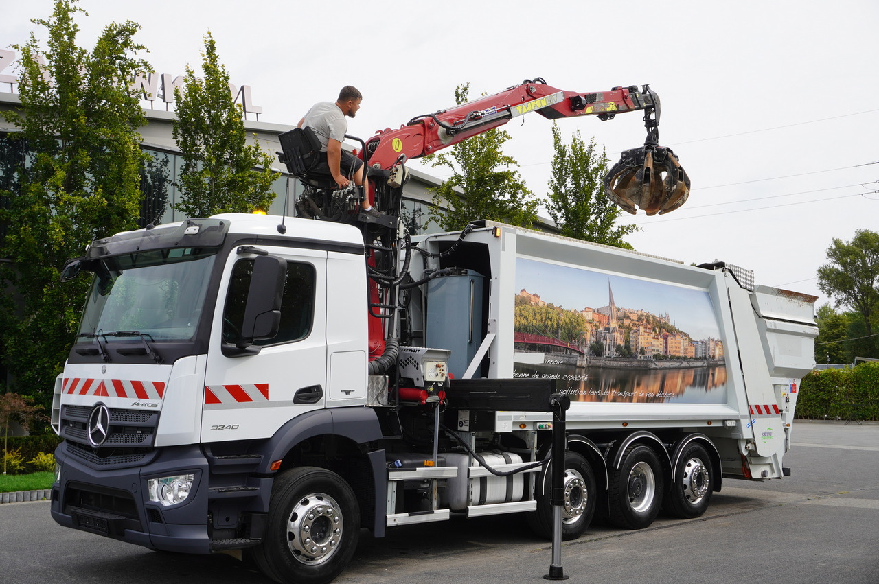 MERCEDES-BENZ Antos 3240 8x2 / Tajfun 5T crane / Farid Industries garbage truck/ 3 steered axles - Puhtaanpitoauto: kuva MERCEDES-BENZ Antos 3240 8x2 / Tajfun 5T crane / Farid Industries garbage truck/ 3 steered axles - Puhtaanpitoauto MERCEDES-BENZ Antos 3240 8x2 / Tajfun 5T crane / Farid Industries garbage truck/ 3 steered axles - Puhtaanpitoauto: kuva MERCEDES-BENZ Antos 3240 8x2 / Tajfun 5T crane / Farid Industries garbage truck/ 3 steered axles - Puhtaanpitoauto