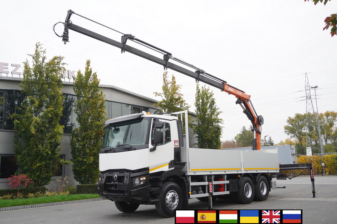 RENAULT C380 Comfort 6x4 / Atlas 172.3E crane / Range 12.3 m / capacity 6.1 t / Flatbed 17 EPAL - Lava-kuorma-auto, Nosturiauto: kuva RENAULT C380 Comfort 6x4 / Atlas 172.3E crane / Range 12.3 m / capacity 6.1 t / Flatbed 17 EPAL - Lava-kuorma-auto, Nosturiauto RENAULT C380 Comfort 6x4 / Atlas 172.3E crane / Range 12.3 m / capacity 6.1 t / Flatbed 17 EPAL - Lava-kuorma-auto, Nosturiauto: kuva RENAULT C380 Comfort 6x4 / Atlas 172.3E crane / Range 12.3 m / capacity 6.1 t / Flatbed 17 EPAL - Lava-kuorma-auto, Nosturiauto