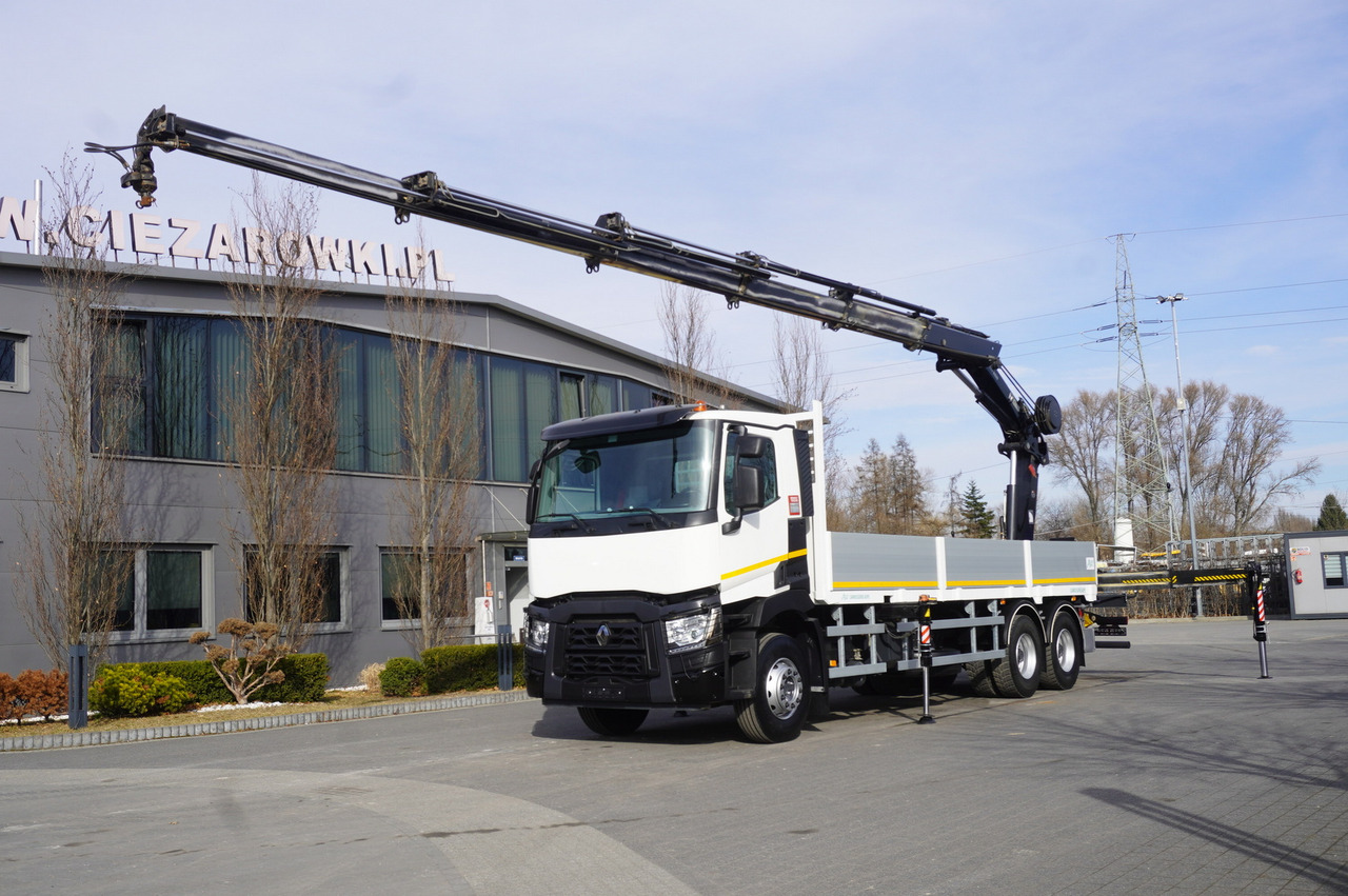 RENAULT C430 / HIAB 244 EP-5 HIDUO crane 8400 kg 15 m / Platform with stanchions - Nosturiauto: kuva RENAULT C430 / HIAB 244 EP-5 HIDUO crane 8400 kg 15 m / Platform with stanchions - Nosturiauto RENAULT C430 / HIAB 244 EP-5 HIDUO crane 8400 kg 15 m / Platform with stanchions - Nosturiauto: kuva RENAULT C430 / HIAB 244 EP-5 HIDUO crane 8400 kg 15 m / Platform with stanchions - Nosturiauto