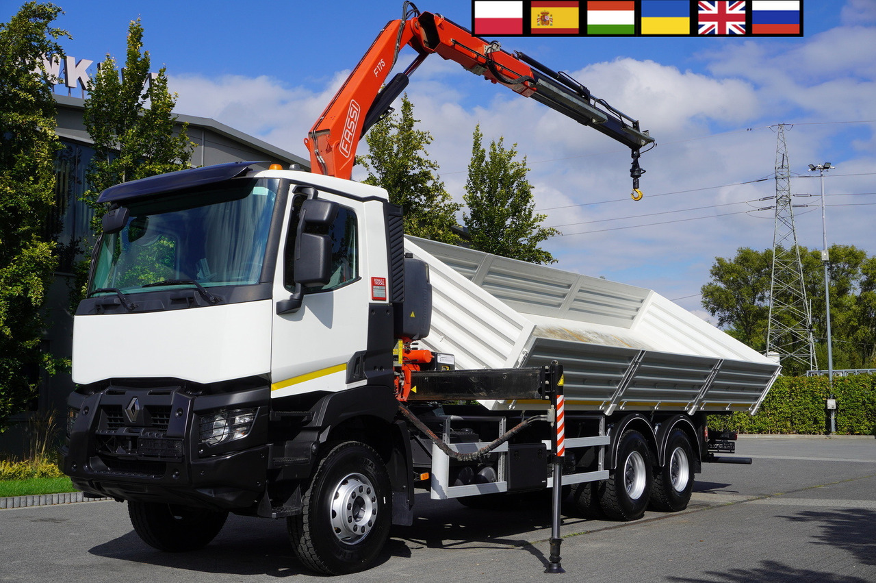 RENAULT K380 6×4 / FASSI F175 crane 7.85 t / 120 thousand km! / 2-sided tipper - Kippiauto kuorma-auto, Nosturiauto: kuva RENAULT K380 6×4 / FASSI F175 crane 7.85 t / 120 thousand km! / 2-sided tipper - Kippiauto kuorma-auto, Nosturiauto RENAULT K380 6×4 / FASSI F175 crane 7.85 t / 120 thousand km! / 2-sided tipper - Kippiauto kuorma-auto, Nosturiauto: kuva RENAULT K380 6×4 / FASSI F175 crane 7.85 t / 120 thousand km! / 2-sided tipper - Kippiauto kuorma-auto, Nosturiauto