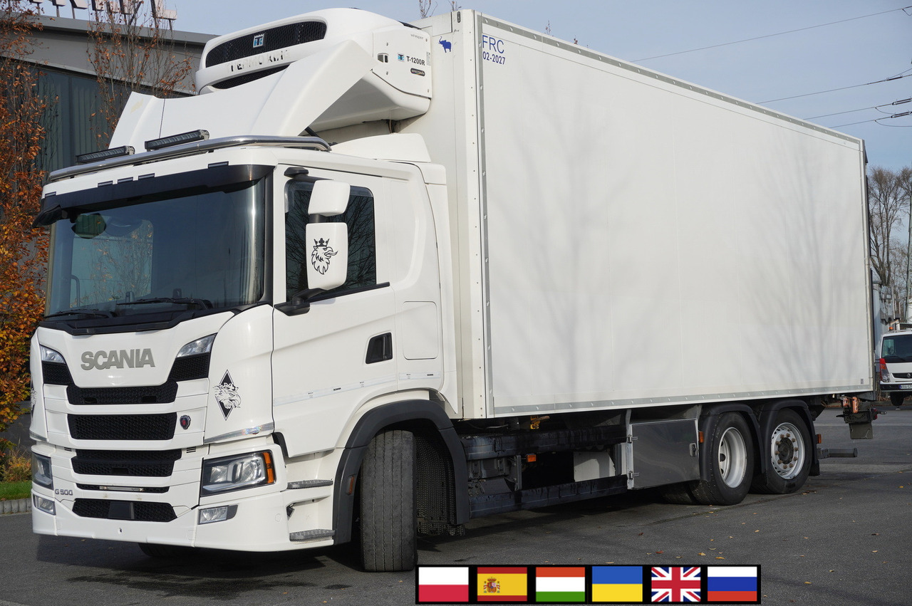 SCANIA G500 6x2 / Schmitz Refrigerator 19 EPAL Multitemperatura / Thermoking T1200R / Steering axle / 280 cm height - Refrigeraattori kuorma-auto: kuva SCANIA G500 6x2 / Schmitz Refrigerator 19 EPAL Multitemperatura / Thermoking T1200R / Steering axle / 280 cm height - Refrigeraattori kuorma-auto SCANIA G500 6x2 / Schmitz Refrigerator 19 EPAL Multitemperatura / Thermoking T1200R / Steering axle / 280 cm height - Refrigeraattori kuorma-auto: kuva SCANIA G500 6x2 / Schmitz Refrigerator 19 EPAL Multitemperatura / Thermoking T1200R / Steering axle / 280 cm height - Refrigeraattori kuorma-auto