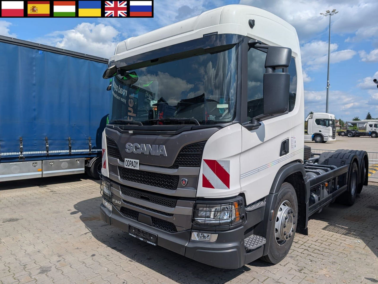 SCANIA P 340 B6x2*4NA / chassis frame / steering axle / CNG / large cab / 8 units - Kuorma-auto alusta: kuva SCANIA P 340 B6x2*4NA / chassis frame / steering axle / CNG / large cab / 8 units - Kuorma-auto alusta SCANIA P 340 B6x2*4NA / chassis frame / steering axle / CNG / large cab / 8 units - Kuorma-auto alusta: kuva SCANIA P 340 B6x2*4NA / chassis frame / steering axle / CNG / large cab / 8 units - Kuorma-auto alusta