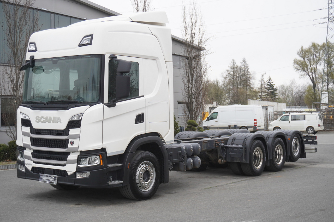 Scania G540 8x4 / Chassis 8.7 m / Steered axle / 2021 - Kuorma-auto alusta: kuva Scania G540 8x4 / Chassis 8.7 m / Steered axle / 2021 - Kuorma-auto alusta Scania G540 8x4 / Chassis 8.7 m / Steered axle / 2021 - Kuorma-auto alusta: kuva Scania G540 8x4 / Chassis 8.7 m / Steered axle / 2021 - Kuorma-auto alusta