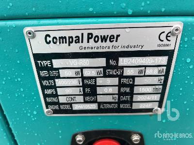 COMPAL VG-R50 50kW (Unused) - Sähkögeneraattori: kuva COMPAL VG-R50 50kW (Unused) - Sähkögeneraattori COMPAL VG-R50 50kW (Unused) - Sähkögeneraattori: kuva COMPAL VG-R50 50kW (Unused) - Sähkögeneraattori