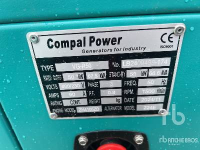 COMPAL VG-R50 50kW (Unused) - Sähkögeneraattori: kuva COMPAL VG-R50 50kW (Unused) - Sähkögeneraattori COMPAL VG-R50 50kW (Unused) - Sähkögeneraattori: kuva COMPAL VG-R50 50kW (Unused) - Sähkögeneraattori