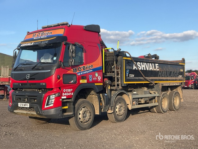 2018 Volvo FMX 8x4 Twin-Steer Sleeper Dump Truck with Crane - Kippiauto kuorma-auto: kuva 2018 Volvo FMX 8x4 Twin-Steer Sleeper Dump Truck with Crane - Kippiauto kuorma-auto 2018 Volvo FMX 8x4 Twin-Steer Sleeper Dump Truck with Crane - Kippiauto kuorma-auto: kuva 2018 Volvo FMX 8x4 Twin-Steer Sleeper Dump Truck with Crane - Kippiauto kuorma-auto