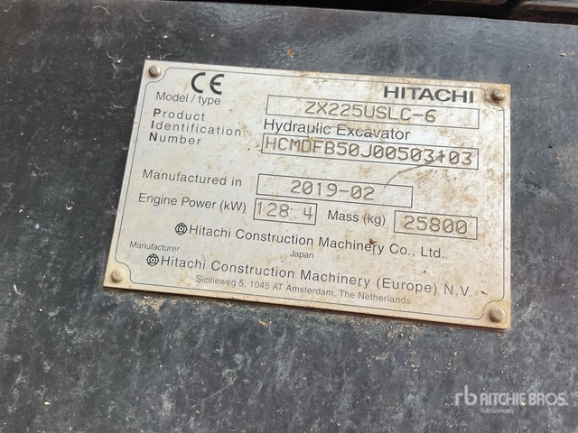 2019 Hitachi ZX225USLC-6 Tracked Excavator - Telakaivukone: kuva 2019 Hitachi ZX225USLC-6 Tracked Excavator - Telakaivukone 2019 Hitachi ZX225USLC-6 Tracked Excavator - Telakaivukone: kuva 2019 Hitachi ZX225USLC-6 Tracked Excavator - Telakaivukone